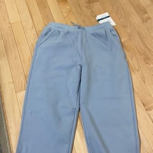 NWT Athleta girl XL (size 14) jogger sweatpants. Light blue